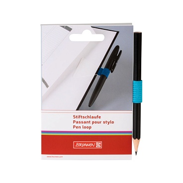 Петля для ручки и карандаша Brunnen Colour Code, самоклеящаяся Голубой - 2